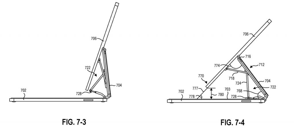 2021年7月28日微軟 Surface 新專利曝光，類似蘋果 iPad 妙控鍵盤設計